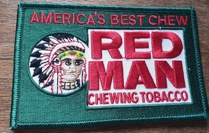 PARCHE BORDADO HOMBRE ROJO TABACO MASTICABLE. ¿PLANCHA ENCENDIDA? - Imagen 1 de 9