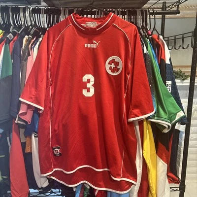 Camiseta de fútbol Suiza 04-06 autografiada talla XL Foto 1 de 4
