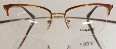 VOGUE VO 4144-B 5075 ORO ROSA/ROSA CEPILLADO Gafas de Metal NUEVAS 53-18-135 Foto 1 de 4