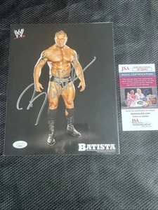 Batista Signed Authentic WWE Promo Photo JSA Certified Marvel - Picture 1 of 1