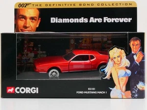 Corgi 02101 Ford Mustang James Bond 007 Diamonds Are Forever Mint! OVP 1704-1 - Picture 1 of 4