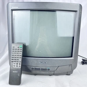 TV para juegos CRT Sony Trinitron KV-13M20 color vintage de 13" con control remoto - Imagen 1 de 11