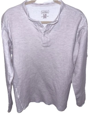 Мужская двухслойная рубашка L.L.Bean River Driver традиционного покроя Henley размер Med. - Изображение 1 из 3