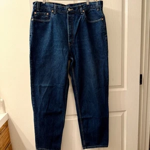 VTG Levi Strauss 550 Mens Jeans 40x32 Dark Wash Relaxed Fit Denim 00s Y2K Mexico - Picture 1 of 13