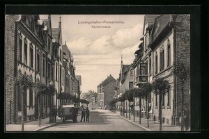 Ludwigshafen-Friesenheim, Ansichtskarte, Passanten in der Taubenstraße 1918  - Picture 1 of 2
