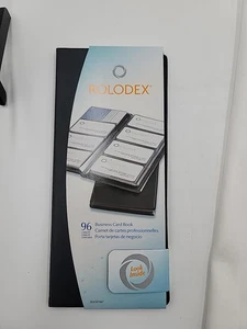 NEU Original Rolodex Visitenkartenbuch, fasst 96 Karten, 12 Seiten, schwarz, 67467 - Bild 1 von 4