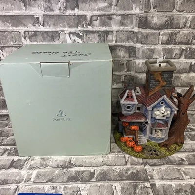 PartyLite P7862 Candelabro Fantasmal Tealight Casa Embrujada Votivo Halloween Foto 1 de 4