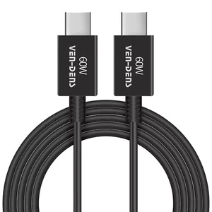 USB-C TO USB-C Charger Cable 1.8m 60W Fast Charging PD Type-C Data Sync Lead - Picture 1 of 5