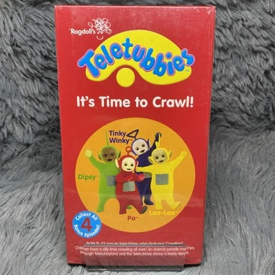 Teletubbies: It’s Time To Crawl VHS Tape 2004 Bonus Video Ragdoll’s Rare SEALED - Image 1 of 4