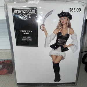 Disfraz de Halloween pirata mujer perla negra adulto grande - Imagen 1 de 5