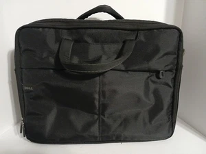 Dell Laptoptasche doppelseitig Reißverschluss schwarz 17" Computer Tragetasche Schultergurt - Bild 1 von 3