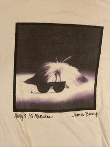 Andy Warhol Thin USA Made Single Stitch T-Shirt * 15 Minutes * James Berry Hanes - Picture 1 of 5