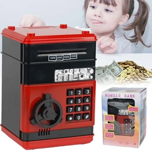 Spardose Elektronische Geldbank Geldtresor Geldautomat Spardosen Bankautomat - Bild 1 von 12