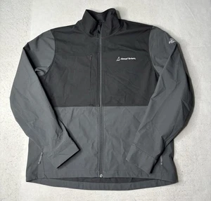 The North Face Black/Gray Softshell Mens Full Zip Jacket Size XL Black/Gray - Picture 1 of 8