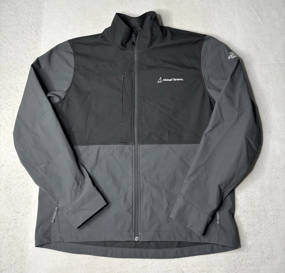 The North Face Black/Gray Softshell Mens Full Zip Jacket Size XL Black/Gray - Image 1 of 4
