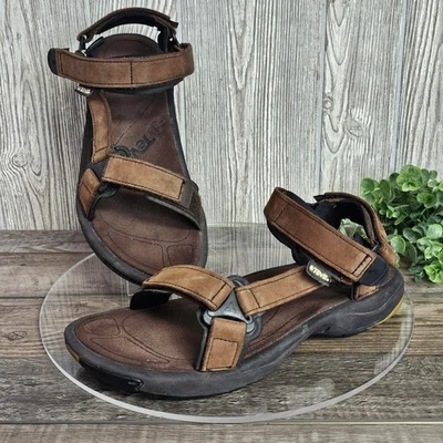 Teva Katavi 2 Sandalias Deportivas de Cuero para Hombre 11 Marrón Ajustable Senderismo Exterior Foto 1 de 4
