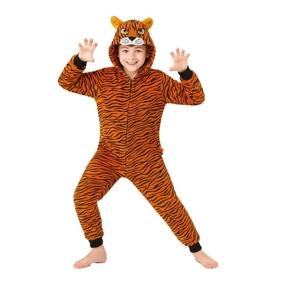 Enfants Filles Garçons A2Z Combinaison one piece Doux Moelleux Tigre Monde Livre - Photo 1/2