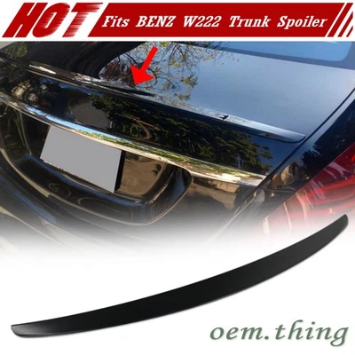US Fits Mercedes BENZ S-Class W222 Trunk Spoiler OE Type #998 S300 S500 S63 S350 - Imagem 1 de 4