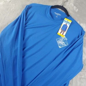 NWT Hang Ten Men's Long Sleeve Sz Small T-Shirt Blue UV Protection UPF 50+ Guard - Picture 1 of 8