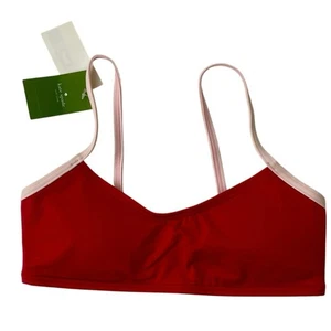 Kate Spade Bikini Oberteil Gepolstert Rose Rosa Schleifen Details Gr. XS Preppy Coquette - Bild 1 von 11