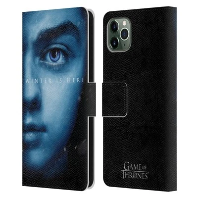 HBO GAME OF THRONES WINTER IS HERE LEATHER BOOK CASE FOR APPLE iPHONE PHONES - Image 1 of 4
