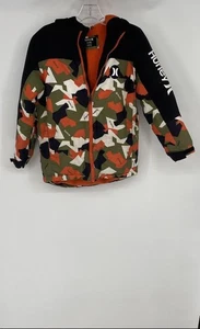Hurley Boys Multicolor Camouflage Long Sleeve Full-Zip Snow Jacket Size S 7/8 - Picture 1 of 9