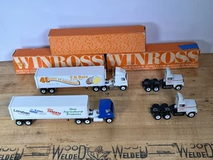 1/64 WINROSS DIE-CAST TRUCK AND TRAILER LOT - DOW, E.K. BARE, SERVISTAR - Imagen 1 de 16
