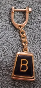 Vintage Spain Marked Initial B Key Chain - Picture 1 of 2