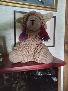 Hand made Llama Alpaca Crochet Stuffed Plush - Picture 1 of 5