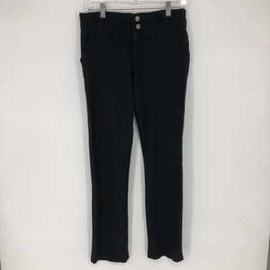 Title Nine Women's Black Double Button Flat Front Casual Pants Size 6 Hike - Picture 1 of 18