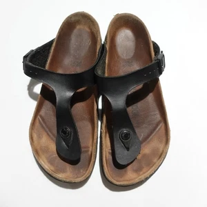 Birkenstock Gizeh Black Women's Thong Sandals Womens Size 7 EU 38 - Picture 1 of 5
