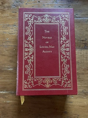 Little Women -The Novels of Louisa May Alcott / Little Men Red Leather Gold Gilt - Image 1 of 4