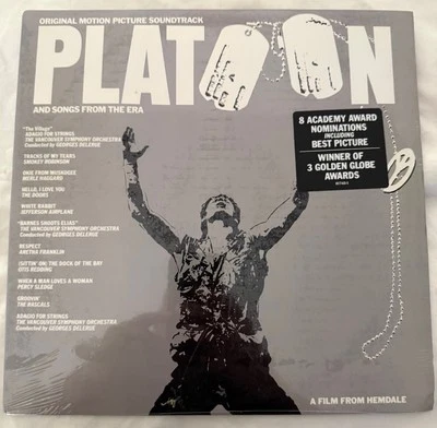 Sealed - PLATOON Soundtrack LP w/ HYPE 1987 Atlantic MINT (Charlie Sheen Movie) - Image 1 of 2