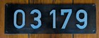 Originales Lokomotiv-Nietschild 03 179 – DB-Nachkriegsausführung (AW) – Sammlung