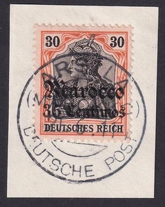 Deutsche Post Marruecos ARSILA carta de lujo ¡sello muy raro! (704) - Imagen 1 de 2