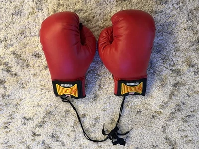 Guantes de Boxeo FOX Knockout Noviembre Rojo Con Cordones 14 OZ Entrenamiento Sparring Par Foto 1 de 4