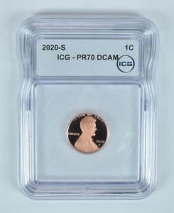 2020-S Lincoln Shield Cent PR70 DCAM ICG *3544 - Picture 1 of 5