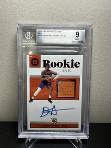Camiseta deportiva de novato Deandre Ayton roja automática/25 BGS 9 automática 10 2018-19 cubierta Panini - Imagen 1 de 2