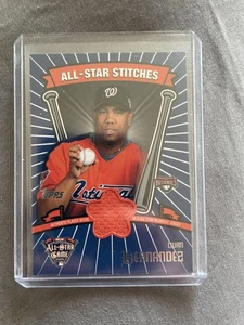 2005 Topps Updates & Highlights #ASR-LH Livan Hernandez All-Star Stitches - Bild 1 von 2