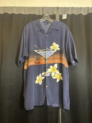 Tulliano 100% Silk Patterned Shirt (Men’s Large) - Image 1 of 4