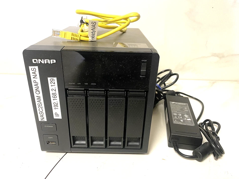 QNAP TS‑419P+ 4‑Bay Turbo NAS + 4×2TB Seagate Constellation ES HDDs + PSU Tested - Image 1 of 4