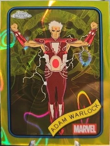 2025 TOPPS CHROME MARVEL - ADAM WARLOCK GIALLO LAVA #144 - Foto 1 di 1