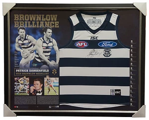 Patrick Dangerfield Signed Geelong Jumper Framed 2016 Brownlow Medallist AFLPA - Bild 1 von 2
