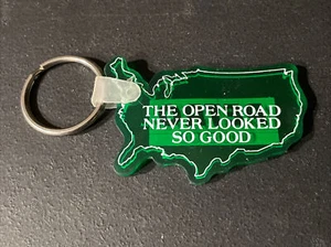 Petro Truck Stop The Open Road Never Looked So Good Keychain Key Fob Ring - Picture 1 of 2