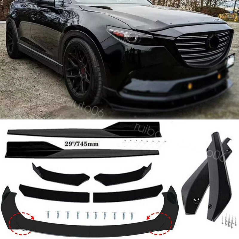 For Mazda CX-7 CX-9 Side Skirt+Front & Rear Bumper Lip Splitter Spoiler Glossy Foto 1 de 4