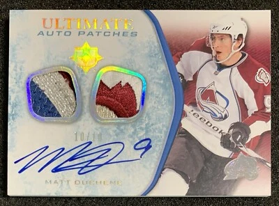 2010-11 Upper Deck Ultimate Collection Matt Duchene Dual Patch Auto SSP 10/10 - Image 1 of 3