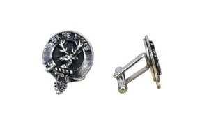 Colquhoun Clan Crest Pewter T-Bar Cufflinks - Picture 1 of 1