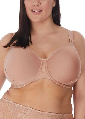 ELOMI  USA 46 DD #4383 CHARLEY BANDLESS T-SHIRT UNDERWIRE BRA, FAWN, NWOT $78 - Image 1 of 4