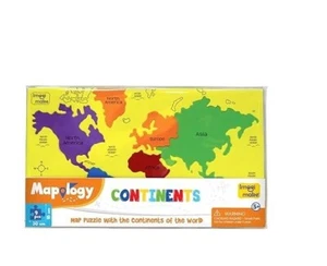 Imagimake Mapology 5 Continentes Juguete Educativo y Ayuda de Aprendizaje para Niños y Niñas - Imagen 1 de 3
