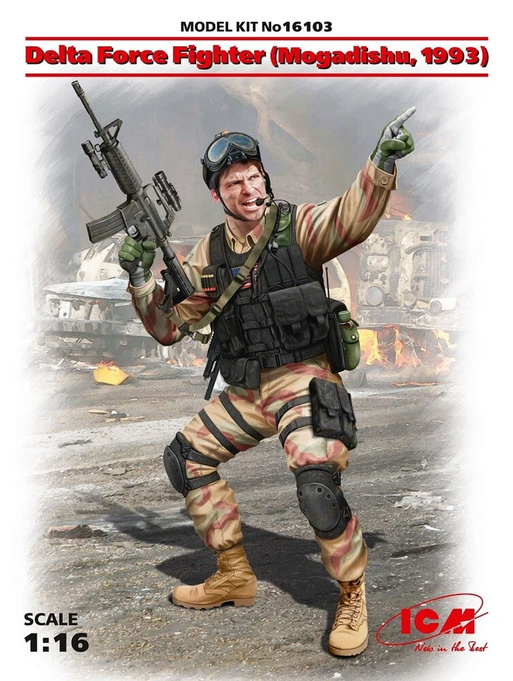 Icm 1/16 Delta Force de Combat (mogadishu 1993) #16103